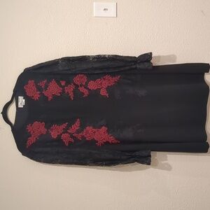 Vintage Miri New York Couture Black Beaded Dress Size 14